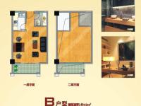 中南世纪城LOFT公馆B户型建筑面积43平米
