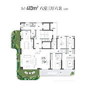 413八室三厅六卫（1F） 413八室三厅六卫（1F）