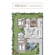 108平米合院户型图 108平米合院户型图