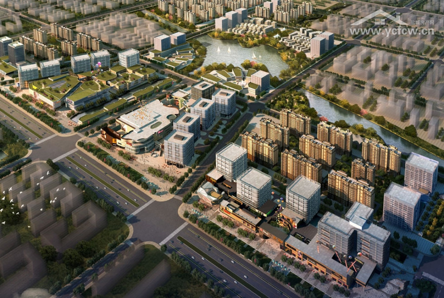 绿地·商务城鸟瞰图