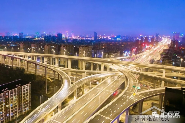 喜讯盐城市区内环高架三期开工啦坐飞机乘高铁一步直达